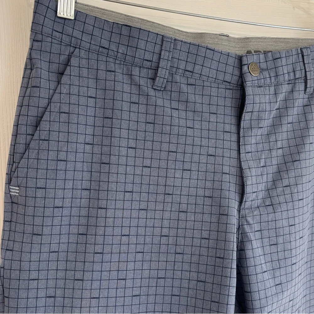 Adidas 365 Ultimate Golf Shorts, windowpane plaid, size 36. 9